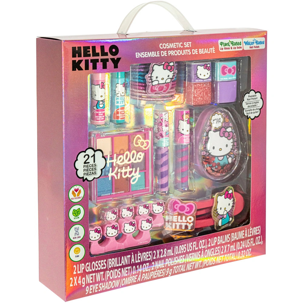 Hello Kitty & Friends Cosmetic And Hair Accessory Set 21 Pack