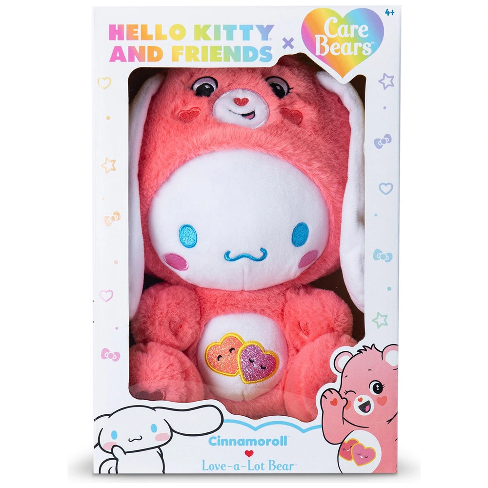 Care Bears X Hello Kitty And Friends Plush Love-A-Lot X Cinnamoroll 25Cm