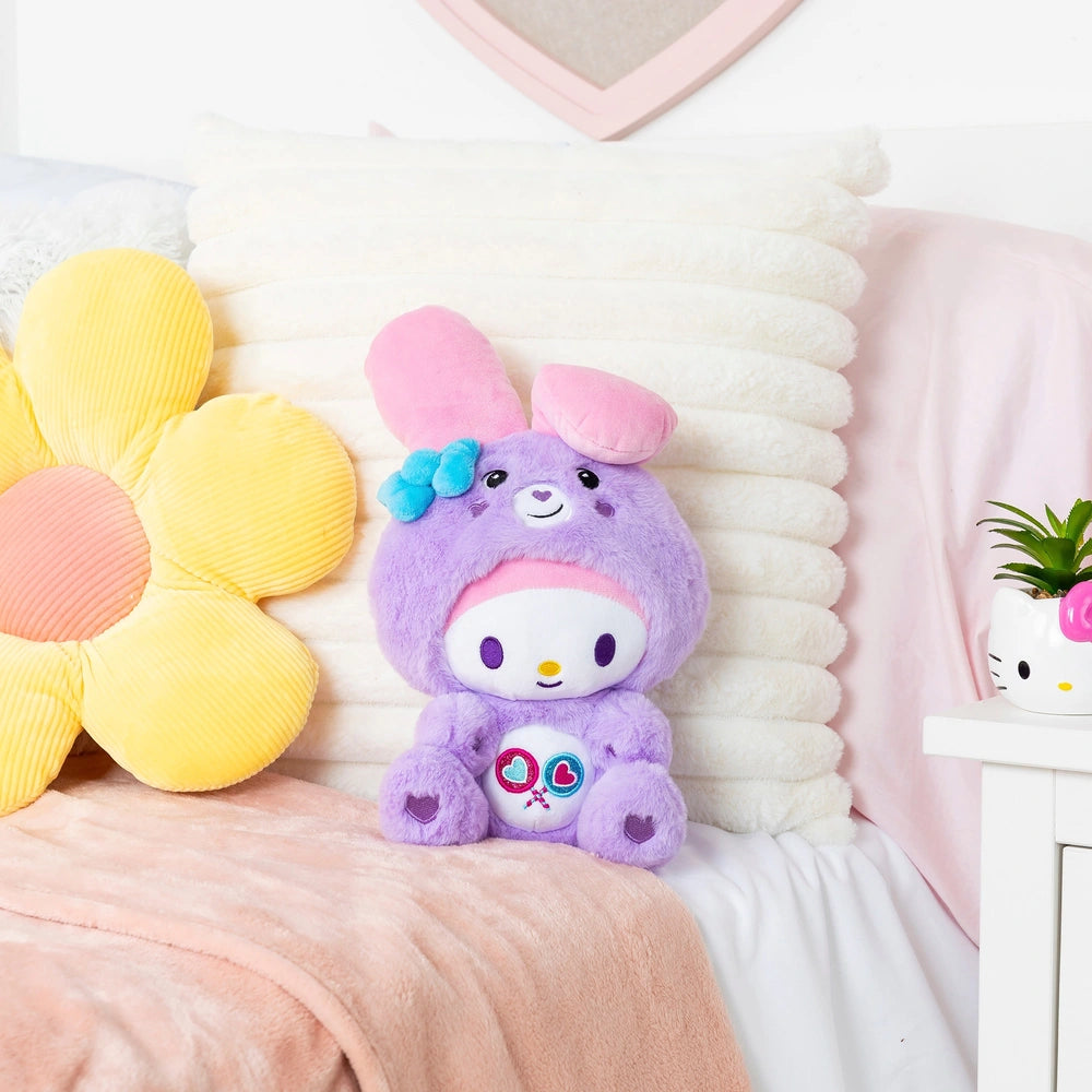 Care Bears X Hello Kitty And Friends Plush Share Bear X My Melody 25Cm