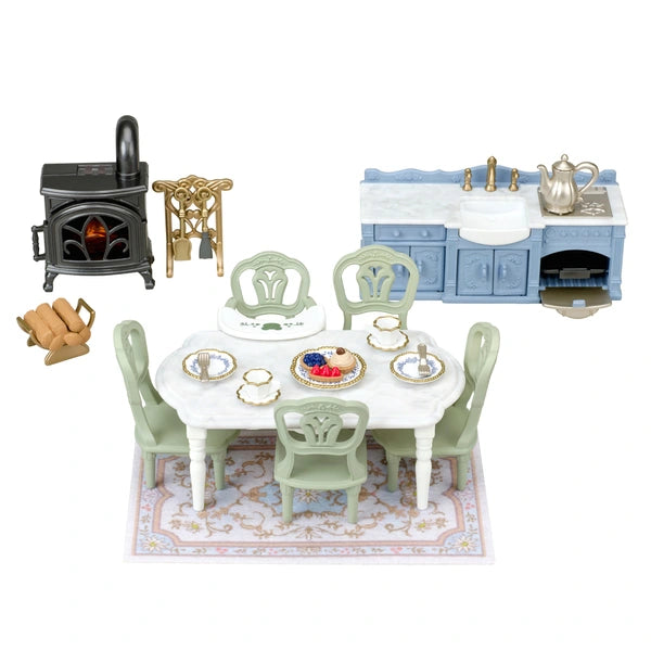 Sylvanian Families Red Roof Riverside Manor 
Elegant Dining Room