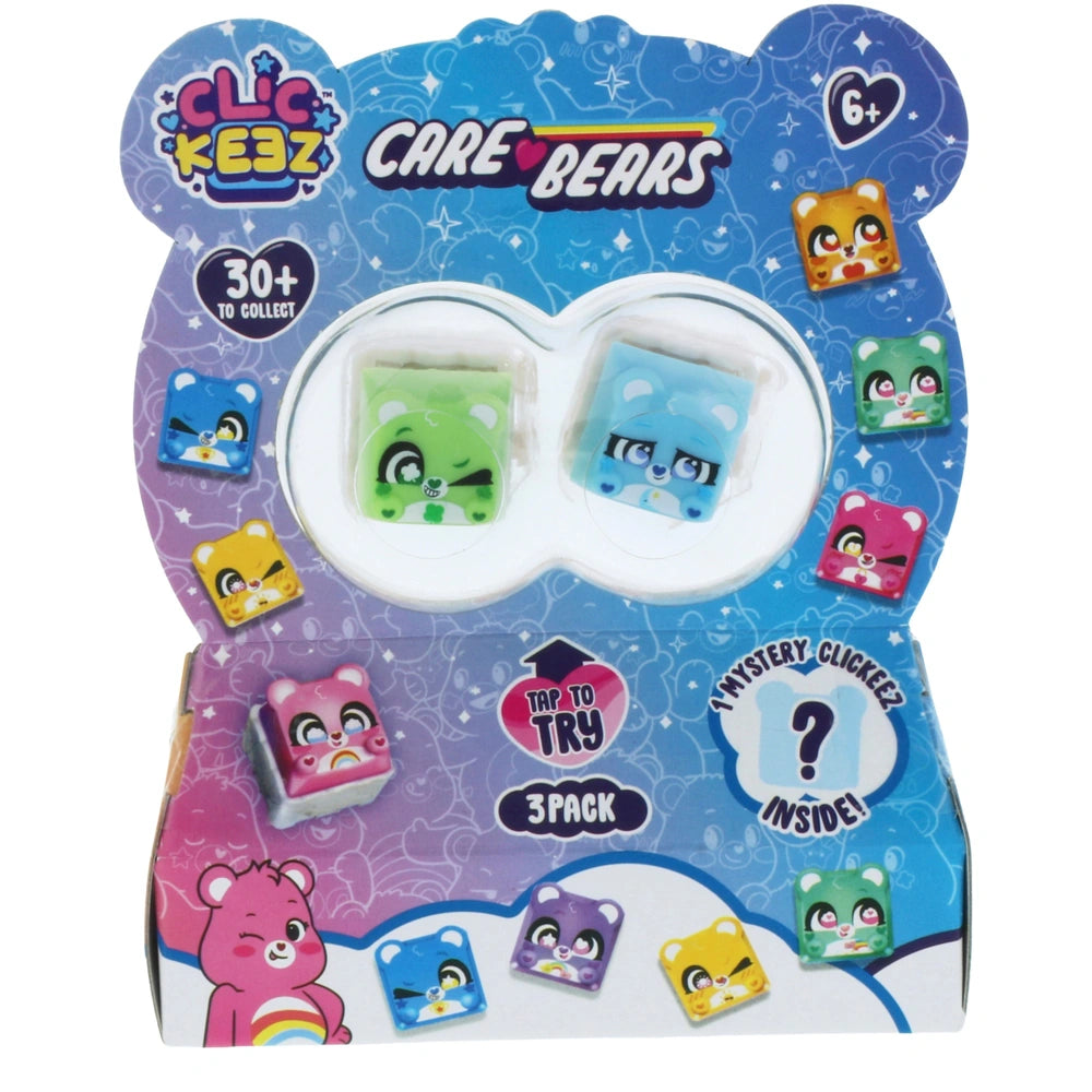 Clickeez Care Bears 3 Pack Assortment