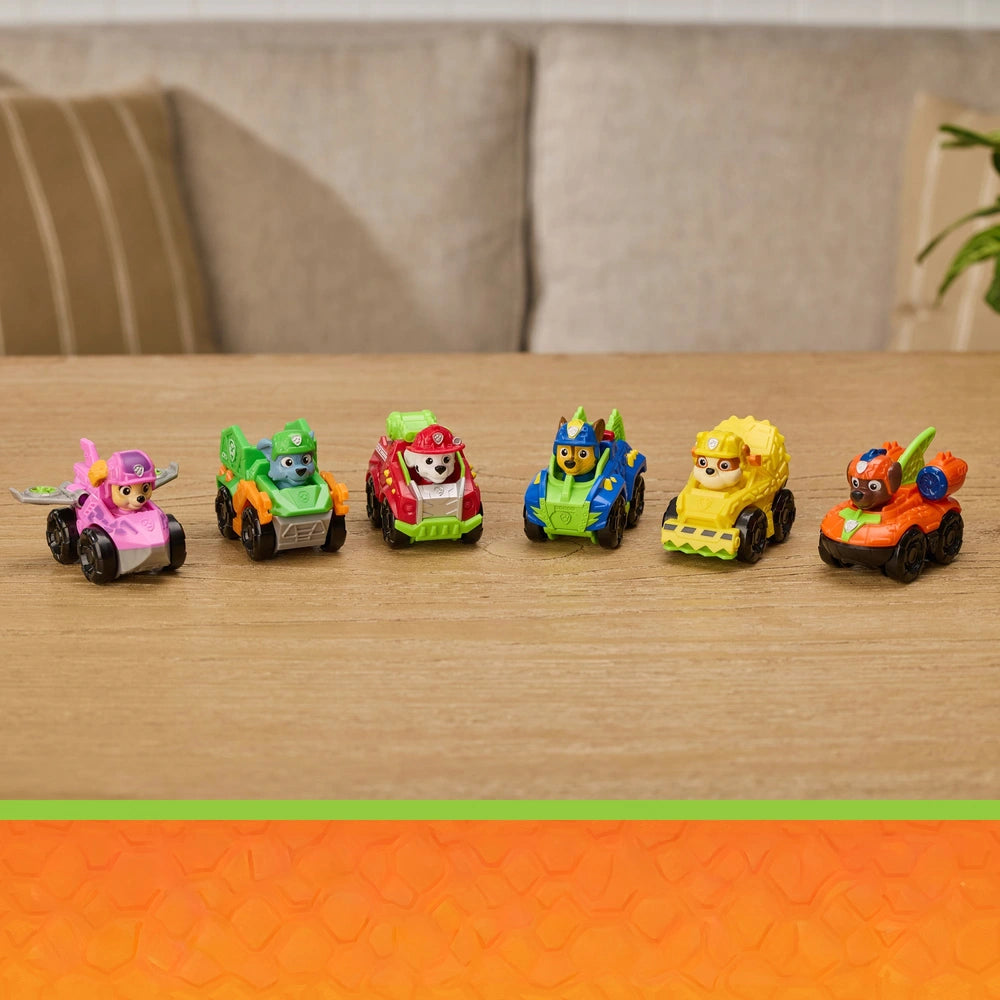 Paw Patrol: The Dino Movie Vehicles Pup Squad Racer 6 Pack
