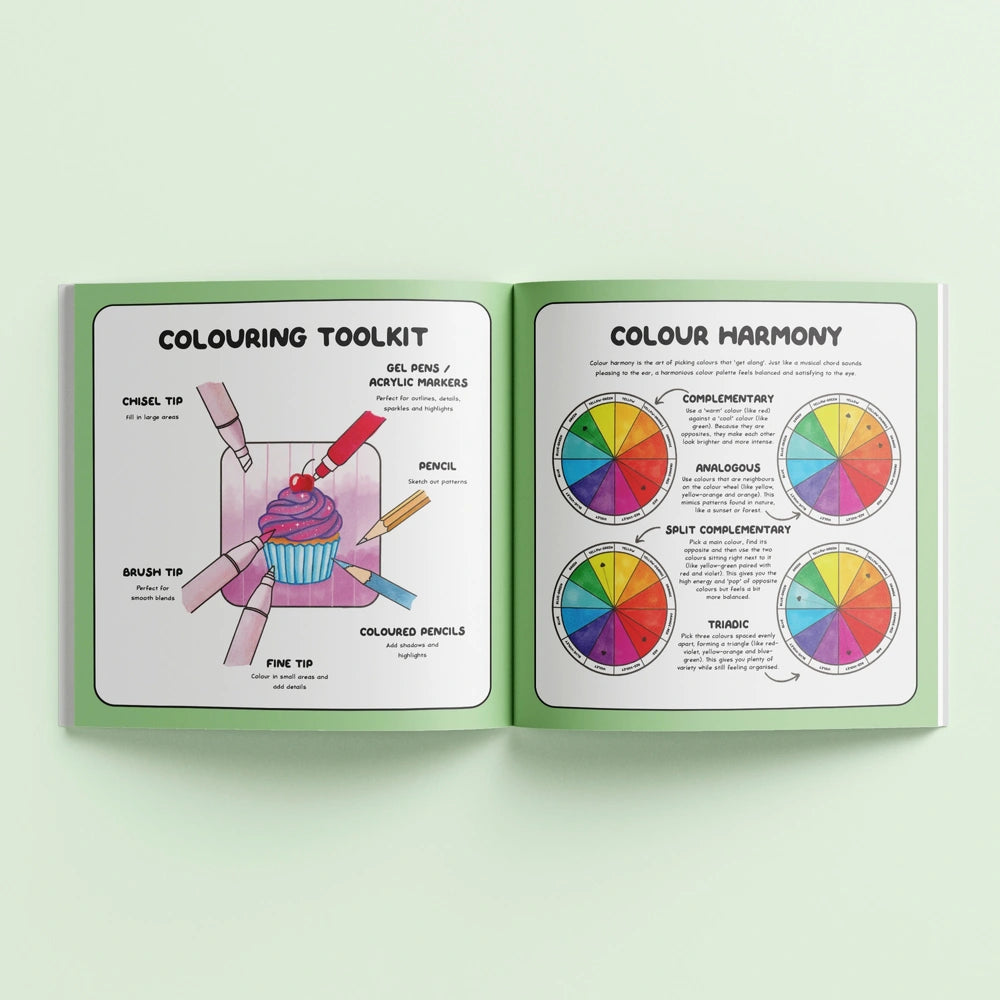 Art Maker Cosy Colouring Techniques Colouring Book