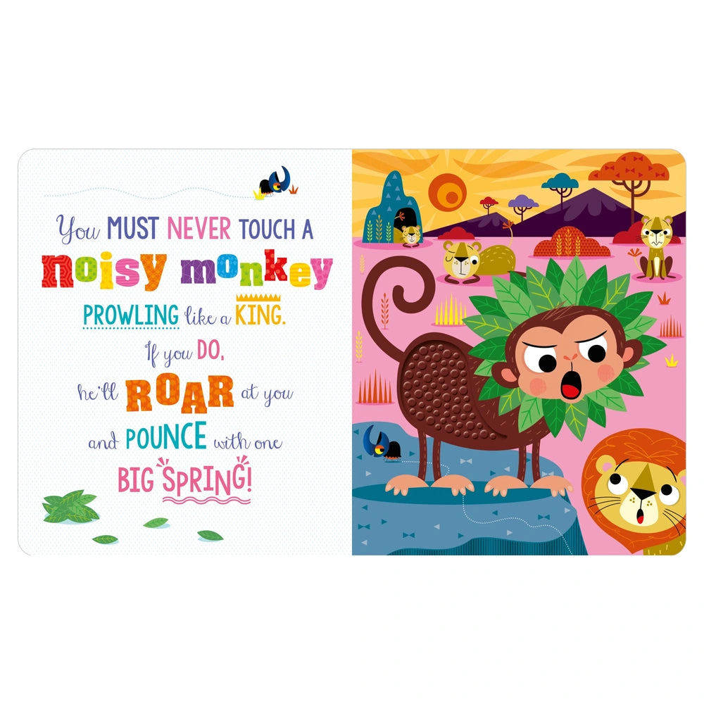 Never Touch A Noisy Monkey Sensory Sound Book
