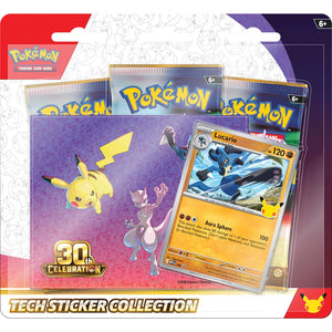 Pokémon Trading Card Game (Tcg): 30Th Celebration Tech Sticker Collection Assortment