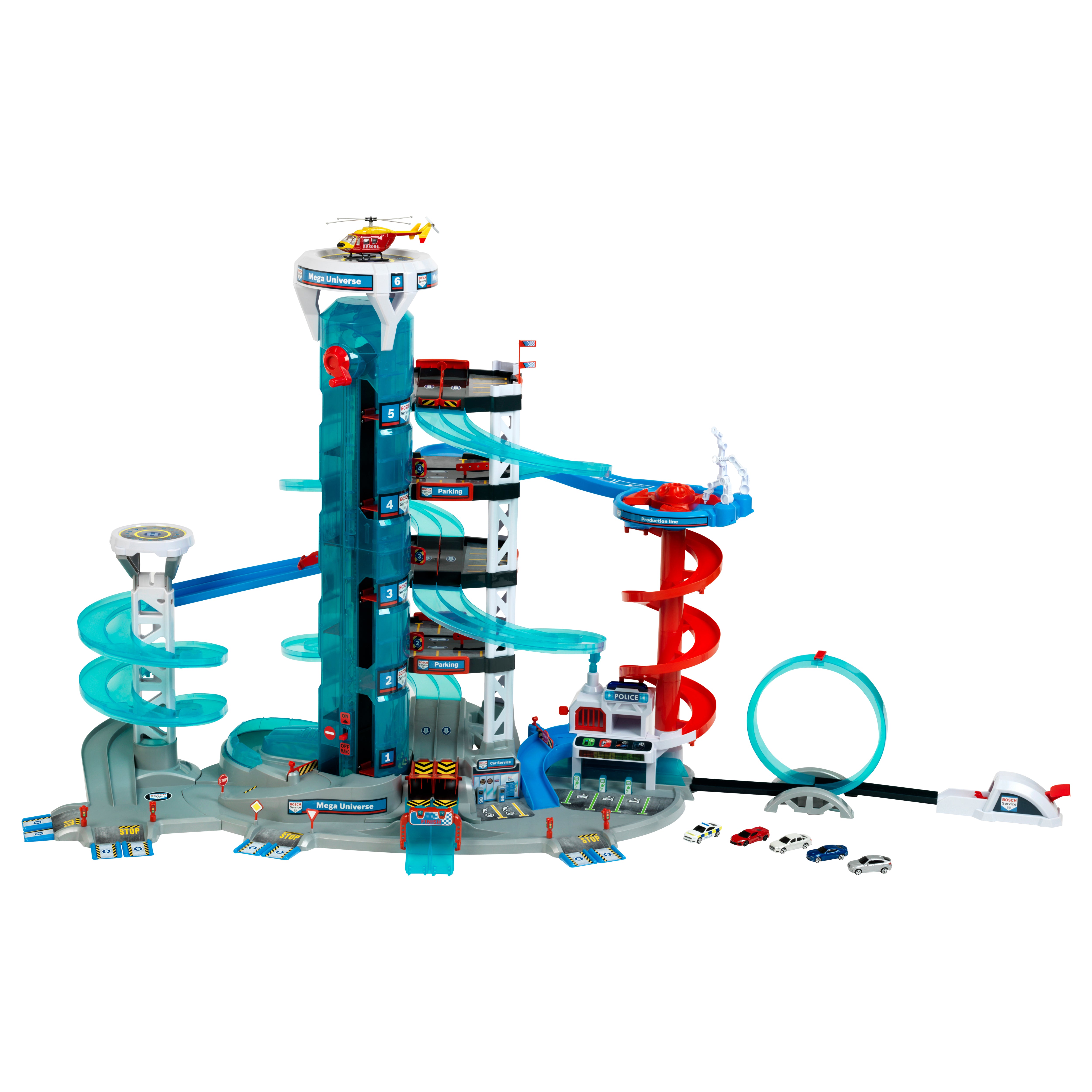 Bosch Car Service - Mega Universe Garage With Light & Sound