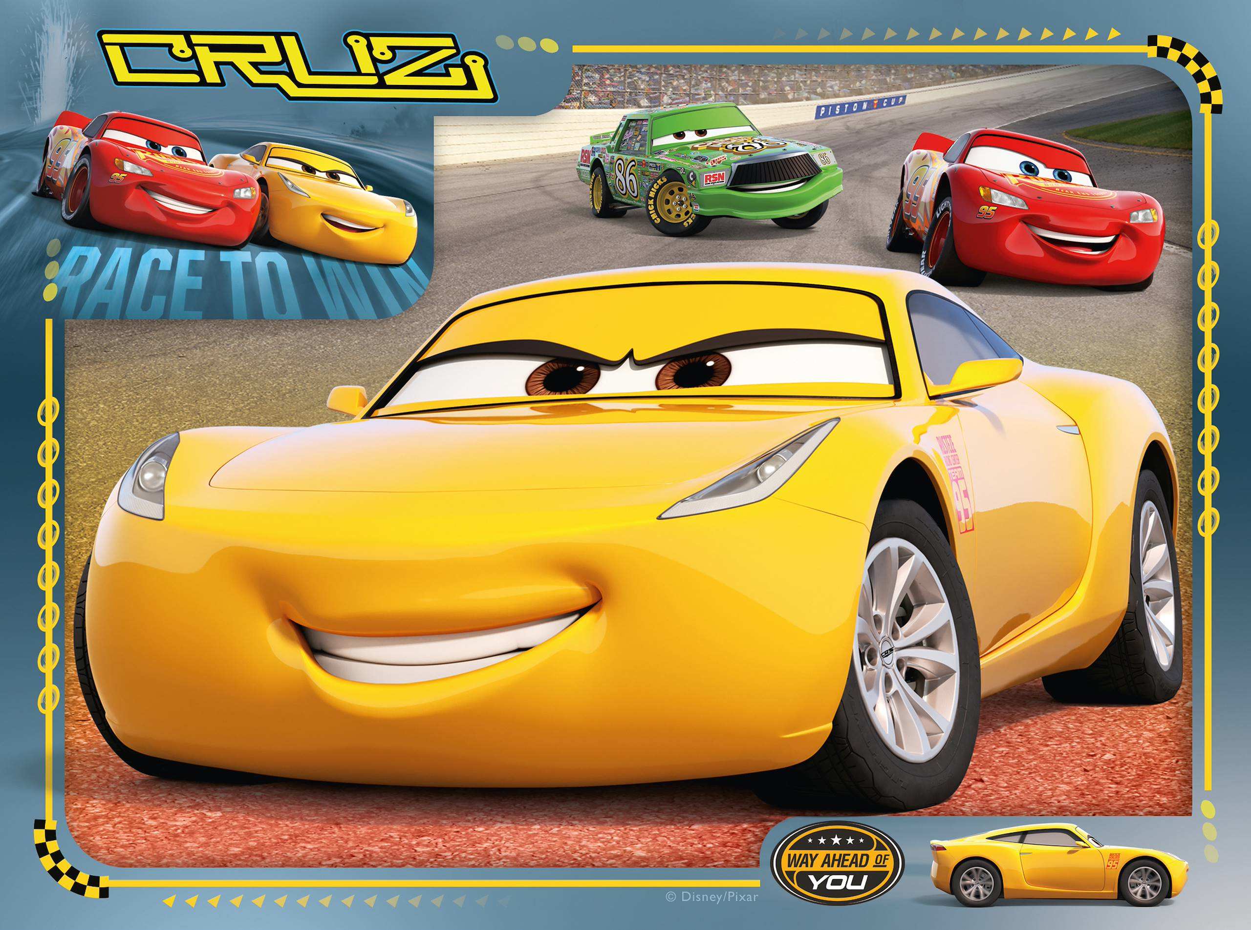 Ravensburger Disney Pixar Cars 3, 4 In A Box (12, 16, 20, 24 Piece) Jigsaw Puzzles