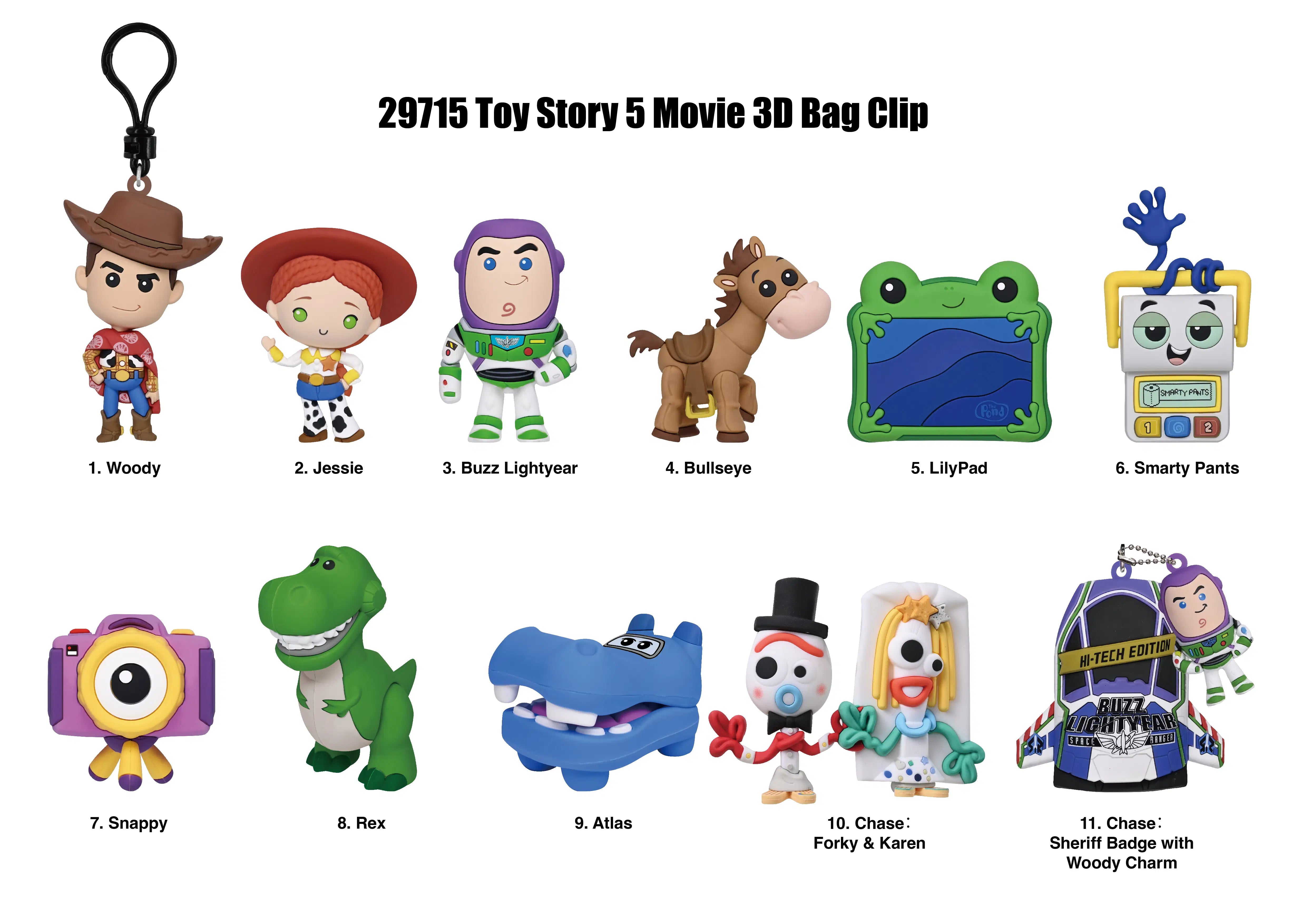Toy Story 5 Movie Bag Clips Blind Bag Assortment