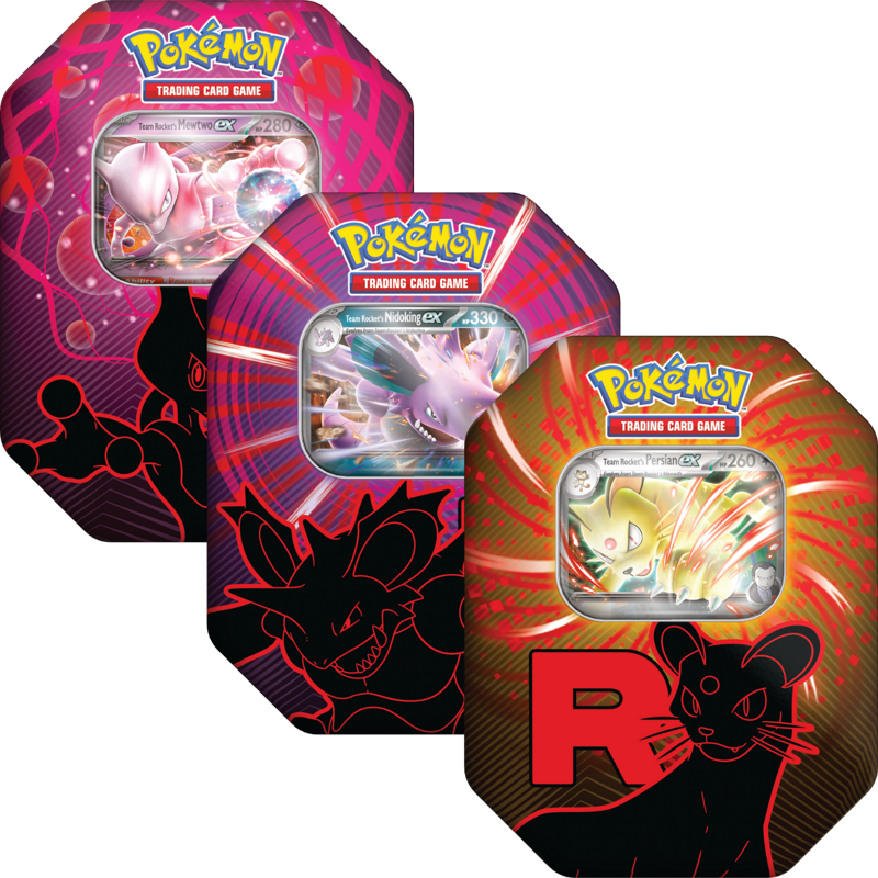 Pokémon Trading Card Game (Tcg): Team Rocket Tin Assortment