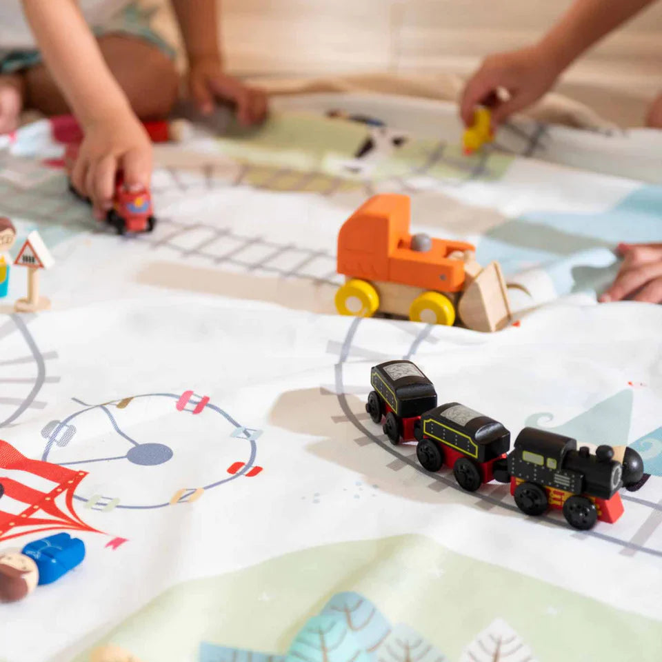 Activity Mat 2-In-1 Train Map Play & Go