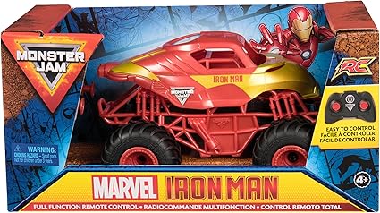 Monster Jam Marvel Iron Man Rc Monster Truck 1:24 Scale