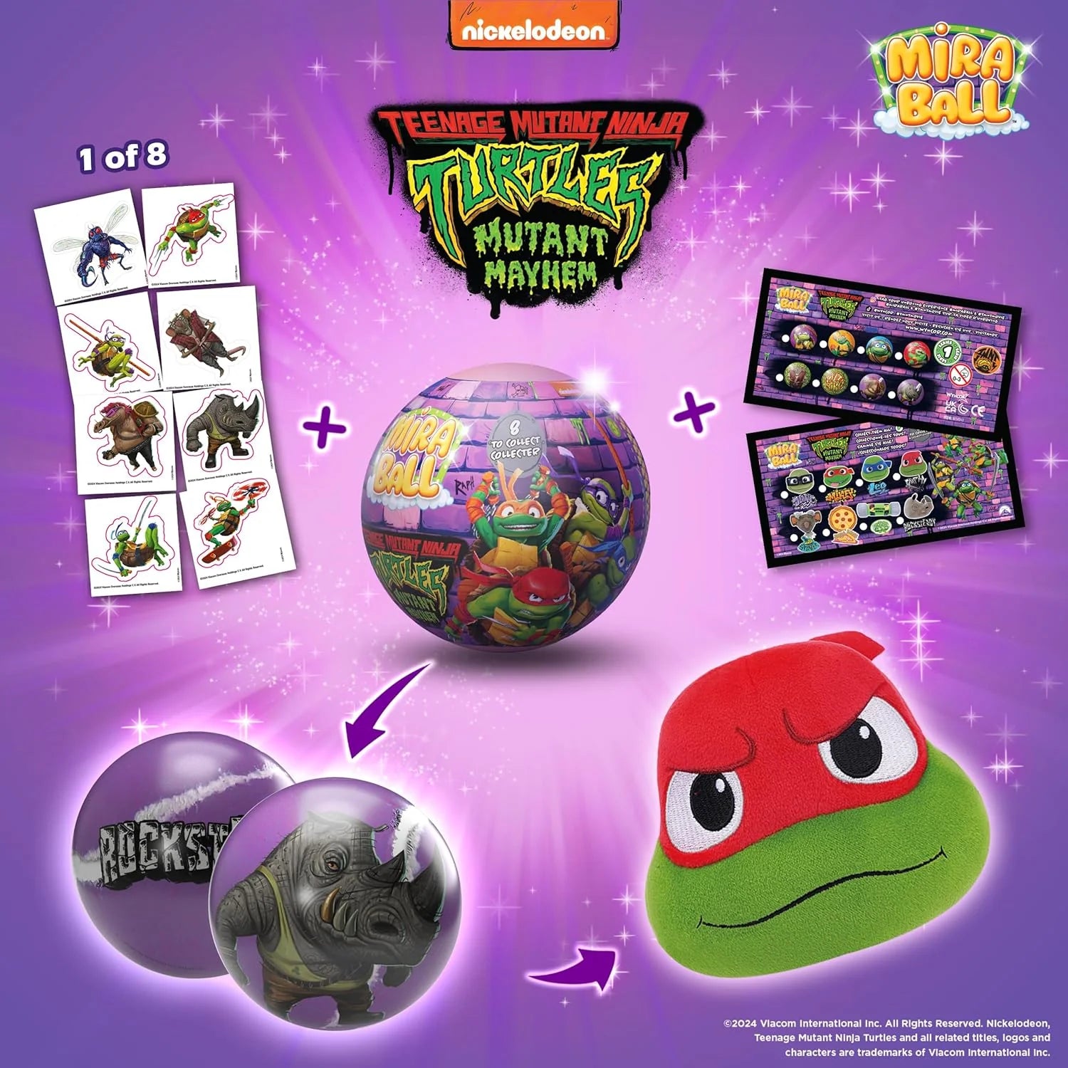 Teenage Mutant Ninja Turtles Miraball Plush Assortment