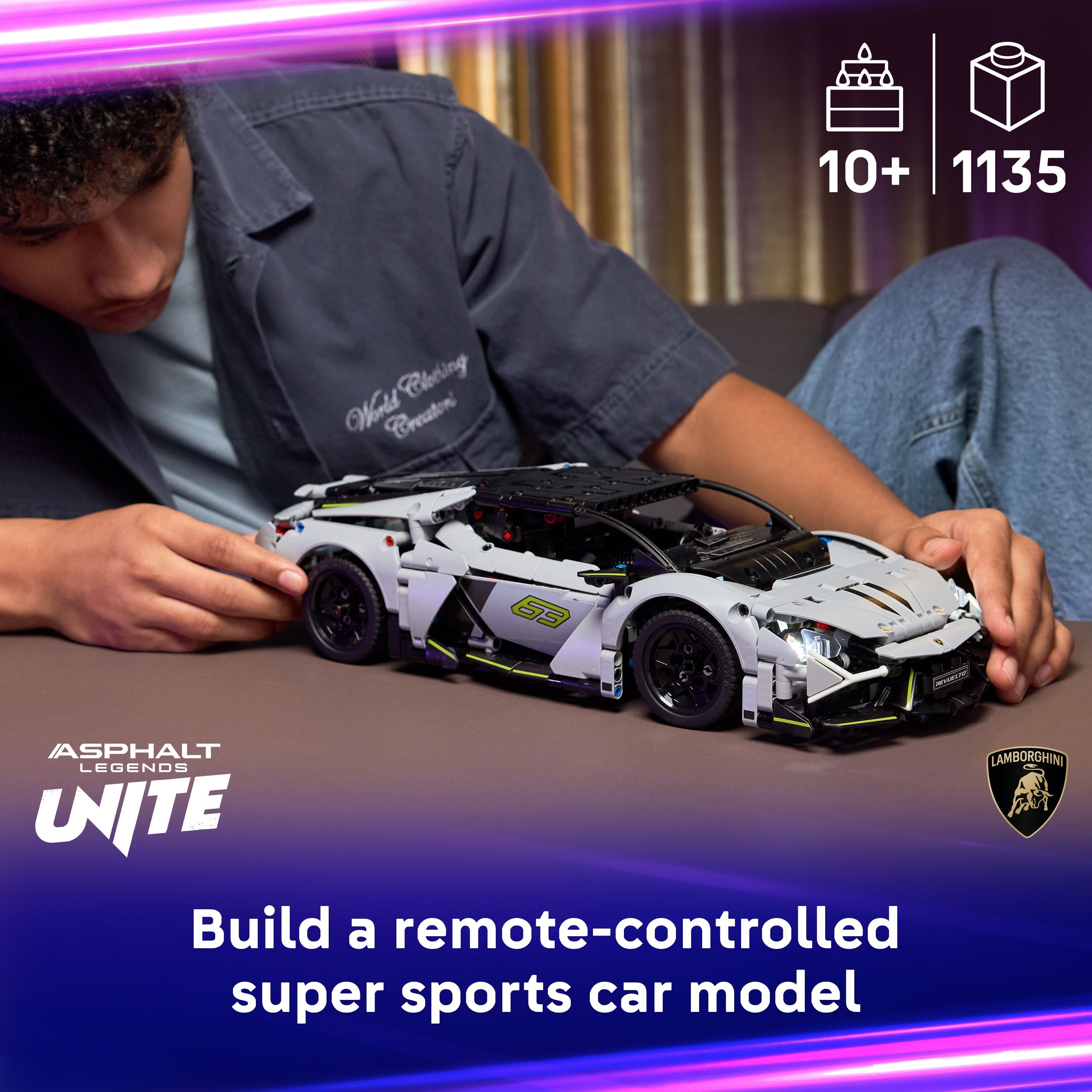 Lego Technic Lamborghini Revuelto Super Sports Car Toy 42214