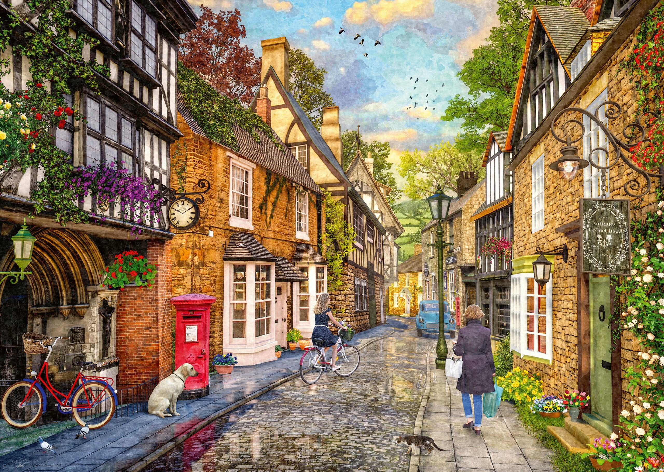 Ravensburger Down The Lane No.2, Meadow Hill Lane 1000 Piece Jigsaw Puzzle