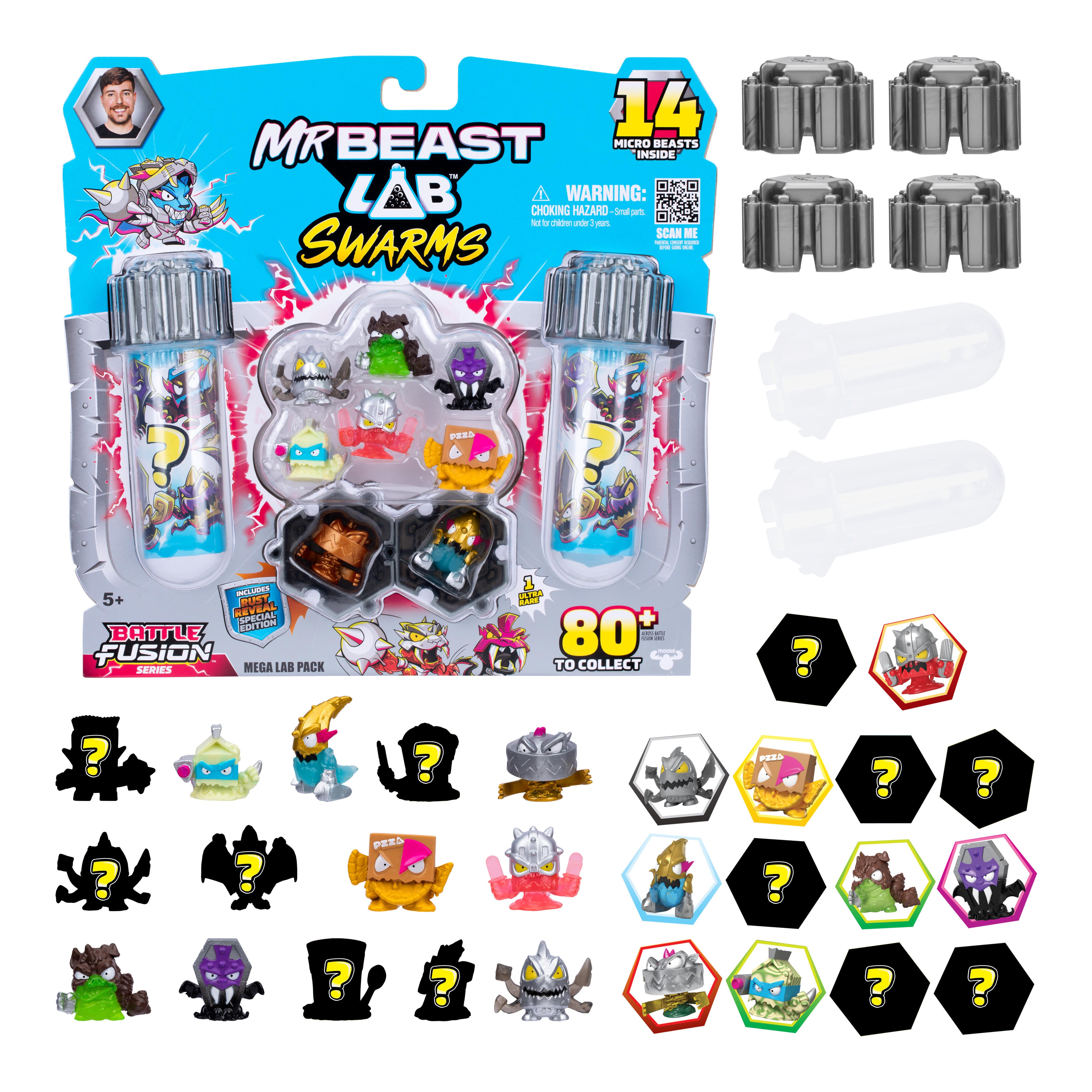 Mrbeast Lab Swarms Battle Fusion Series Mega Lab 14 Pack Assortment