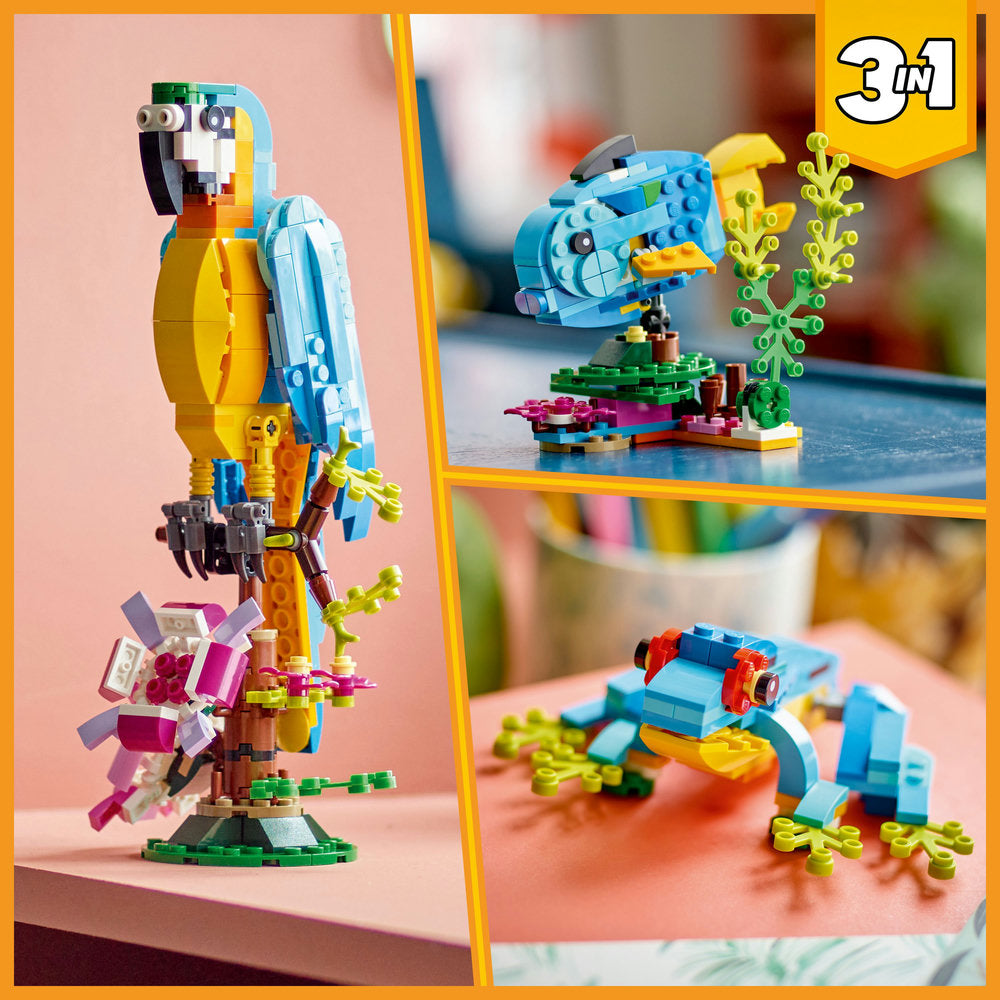 Lego® Creator Exotic Parrot 31136 Building Toy Set (253 Pieces)