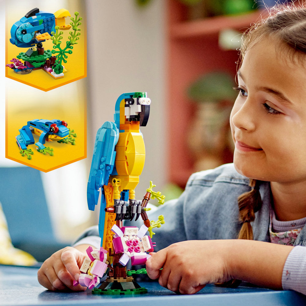 Lego® Creator Exotic Parrot 31136 Building Toy Set (253 Pieces)
