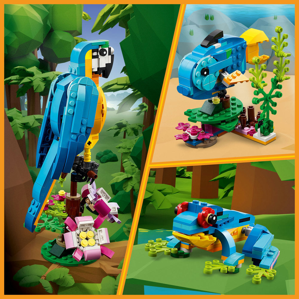 Lego® Creator Exotic Parrot 31136 Building Toy Set (253 Pieces)