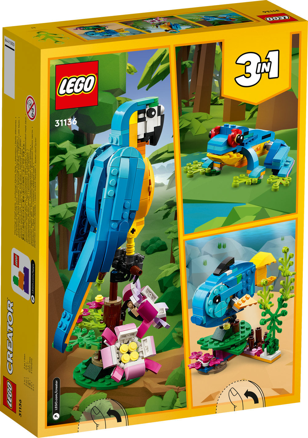 Lego® Creator Exotic Parrot 31136 Building Toy Set (253 Pieces)