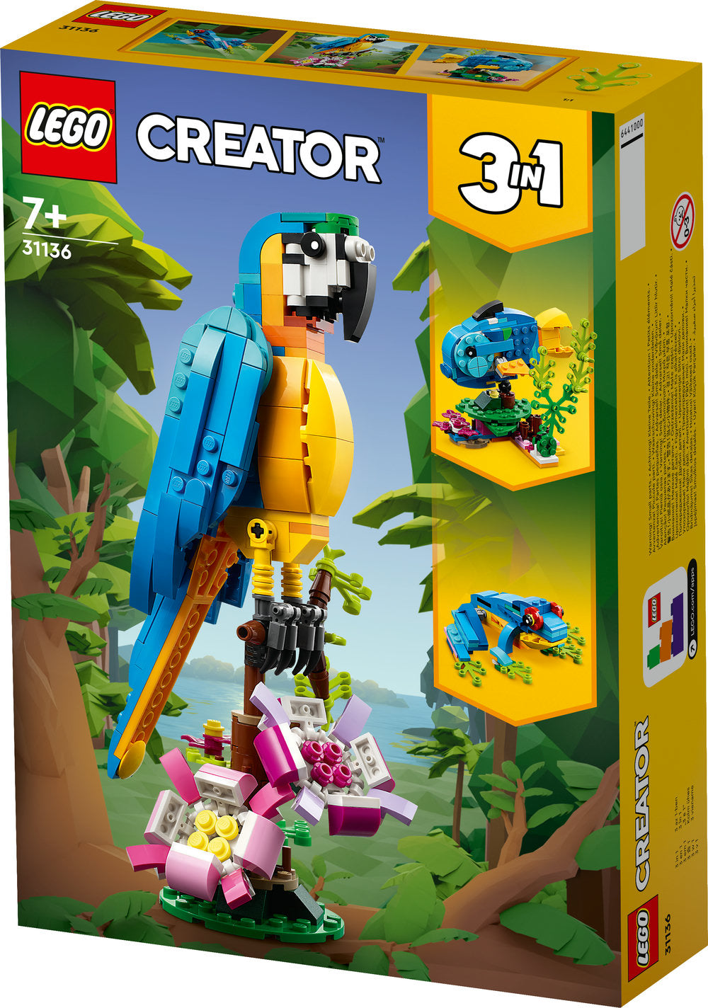 Lego® Creator Exotic Parrot 31136 Building Toy Set (253 Pieces)