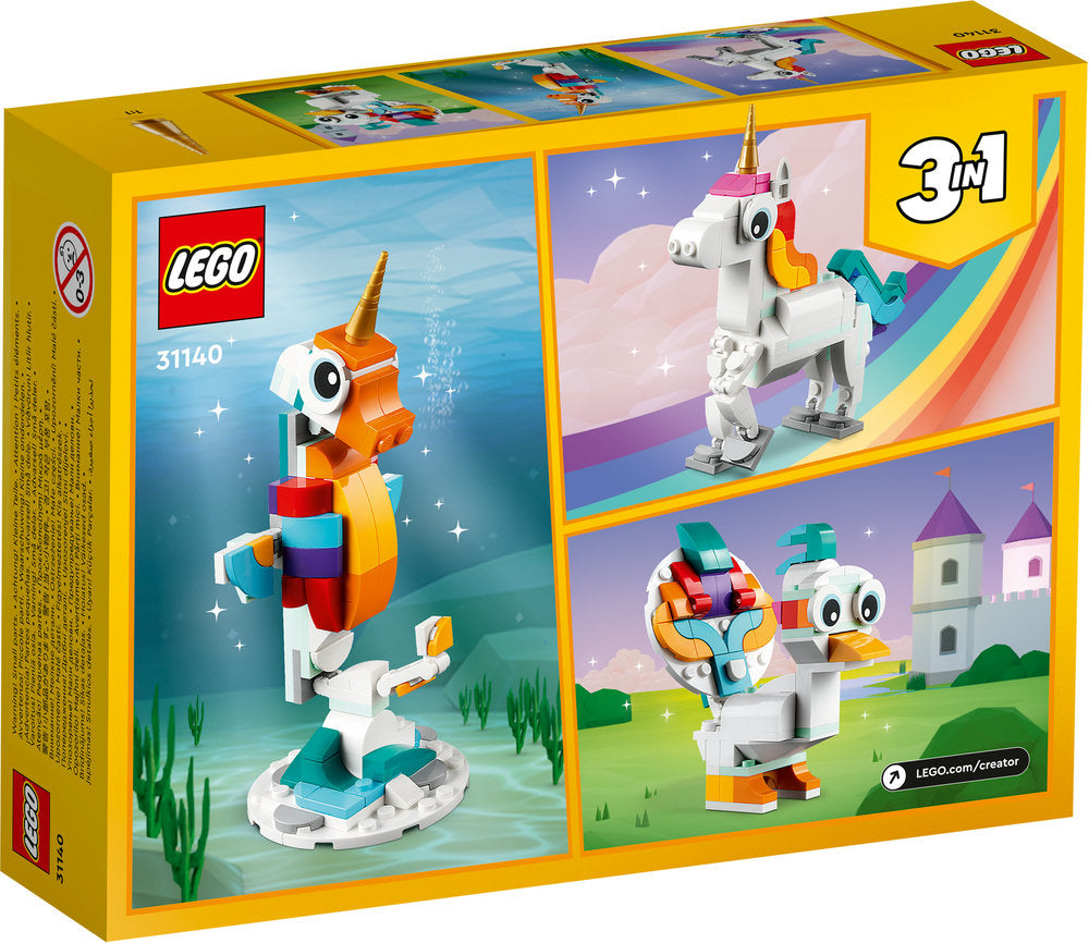 Lego® Creator Magical Unicorn 31140 Building Toy Set (145 Pieces)