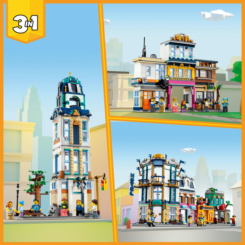 Lego® Creator Main Street 31141 Building Toy Set (1,459 Pieces)