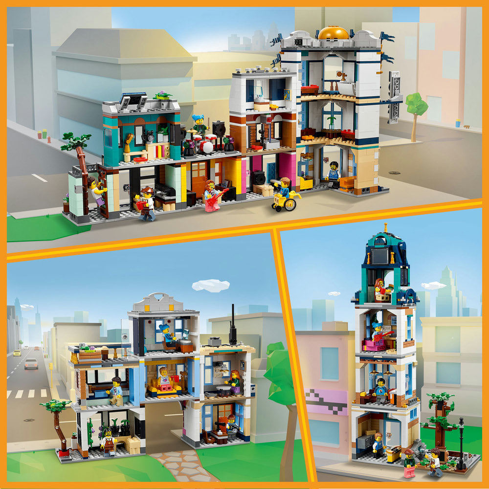 Lego® Creator Main Street 31141 Building Toy Set (1,459 Pieces)