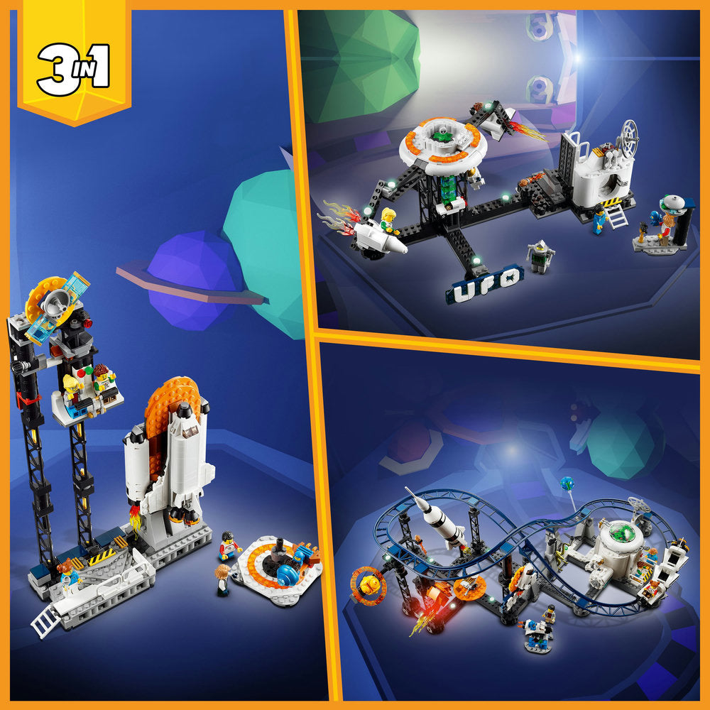 Lego® Creator Space Roller Coaster 31142 Building Toy Set (874 Pieces)