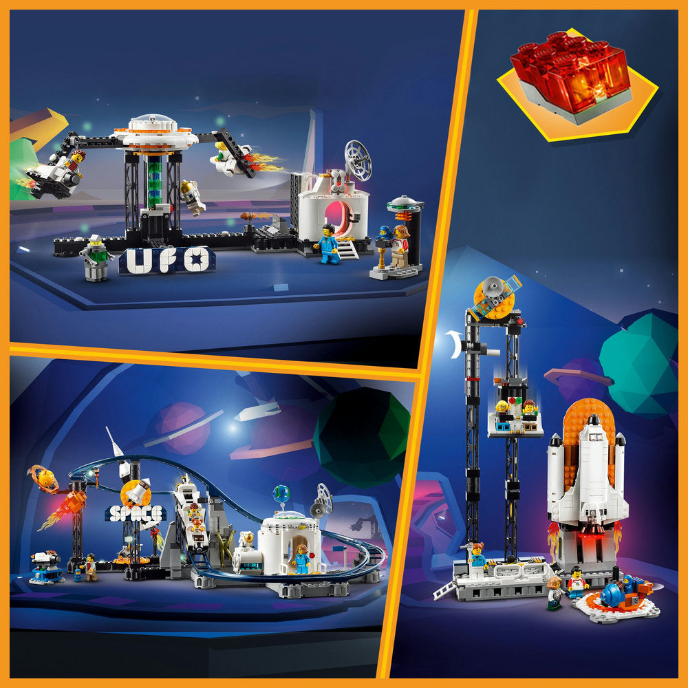 Lego® Creator Space Roller Coaster 31142 Building Toy Set (874 Pieces)