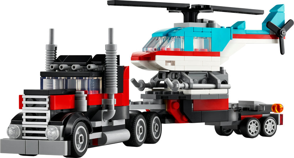Lego® Creator Flatbed Truck With Helicopter Toy 31146