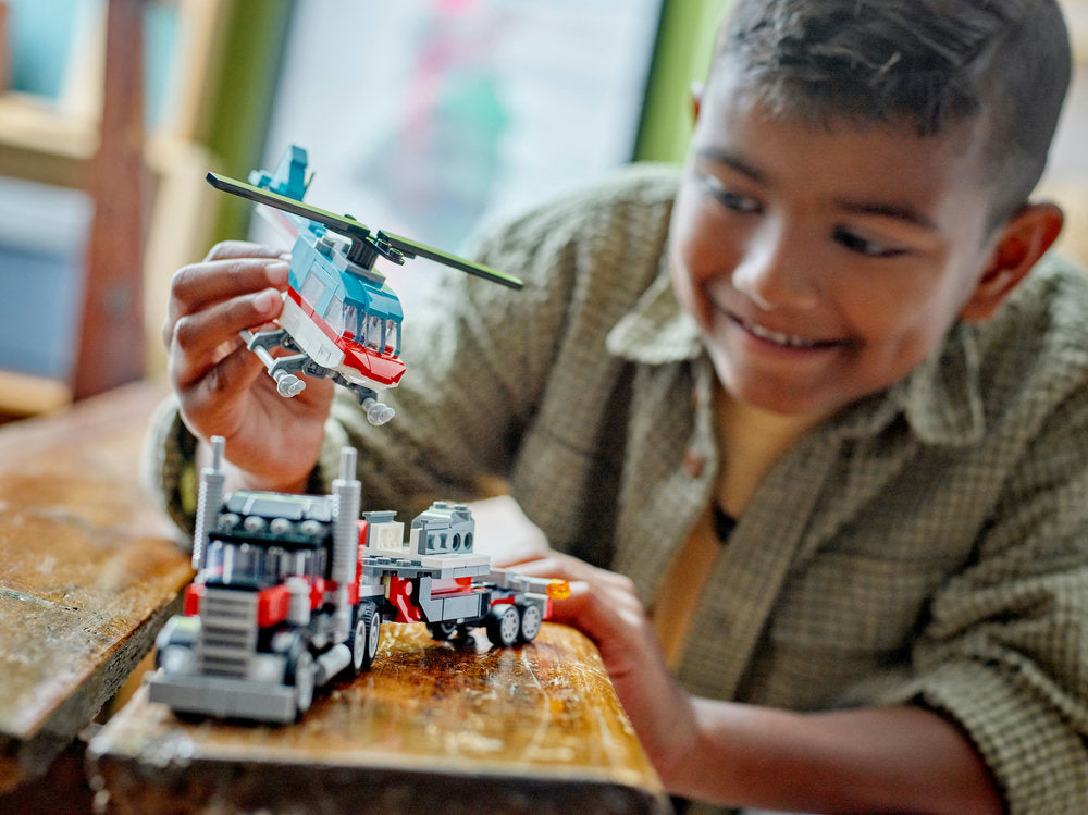 Lego® Creator Flatbed Truck With Helicopter Toy 31146