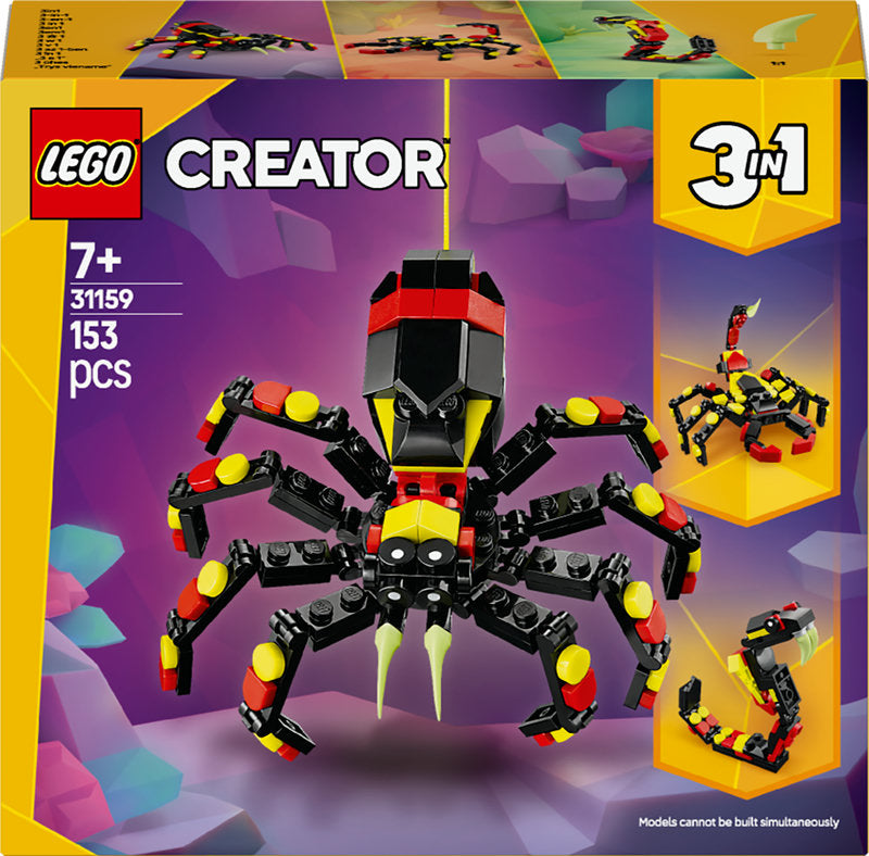 Lego® Creator 3In1 Wild Animals: Surprising Spider Toy Playset 31159