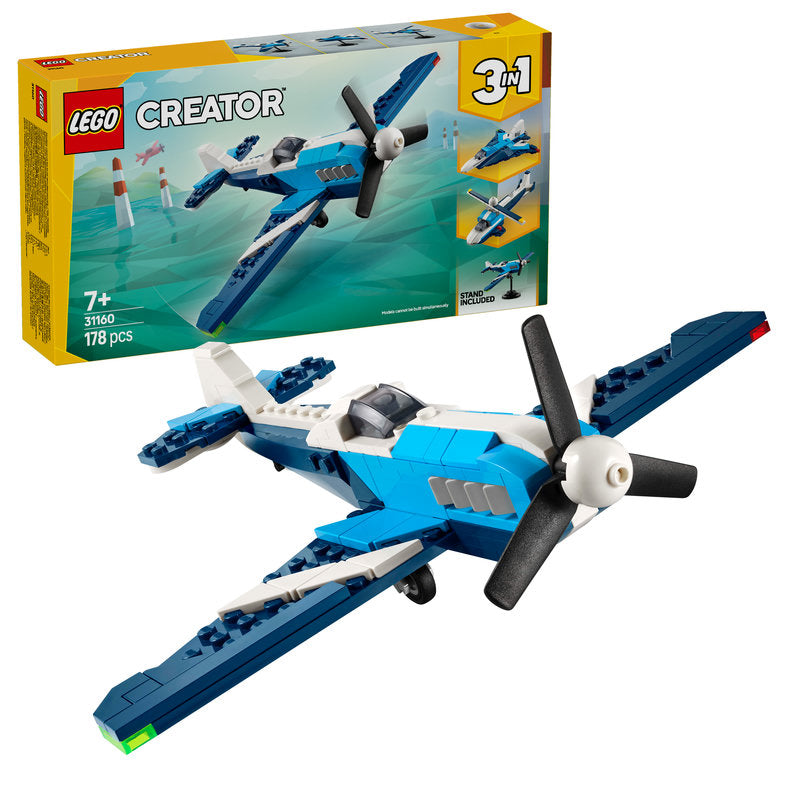 Lego® Creator 3In1 Aircraft: Race Plane Toy Vehicle Playset 31160
