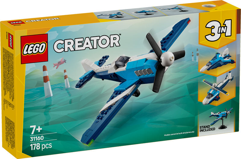 Lego® Creator 3In1 Aircraft: Race Plane Toy Vehicle Playset 31160