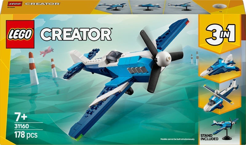 Lego® Creator 3In1 Aircraft: Race Plane Toy Vehicle Playset 31160
