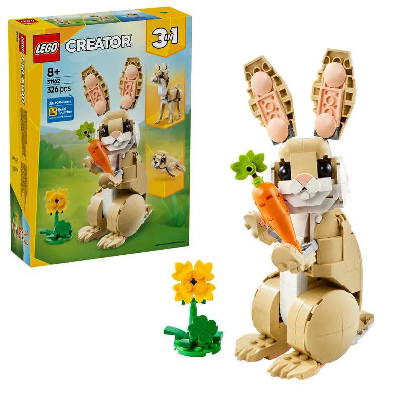Lego® Creator 3In1 Cute Bunny Toy Animal Playset 31162