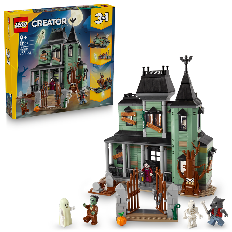 Lego® Creator 3In1 Haunted Mansion House Building Toy 31167