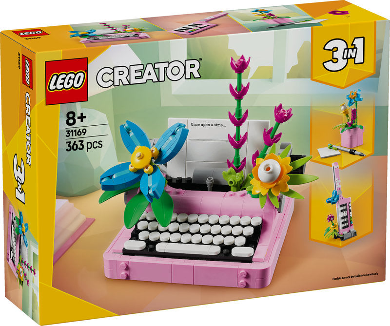 Lego® Creator 3In1 Typewriter With Flowers 31169