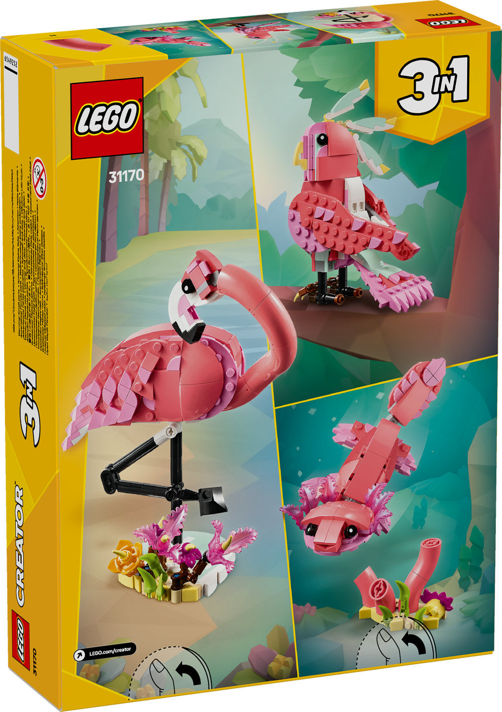 Lego Creator 3In1 Wild Animals: Pink Flamingo 31170