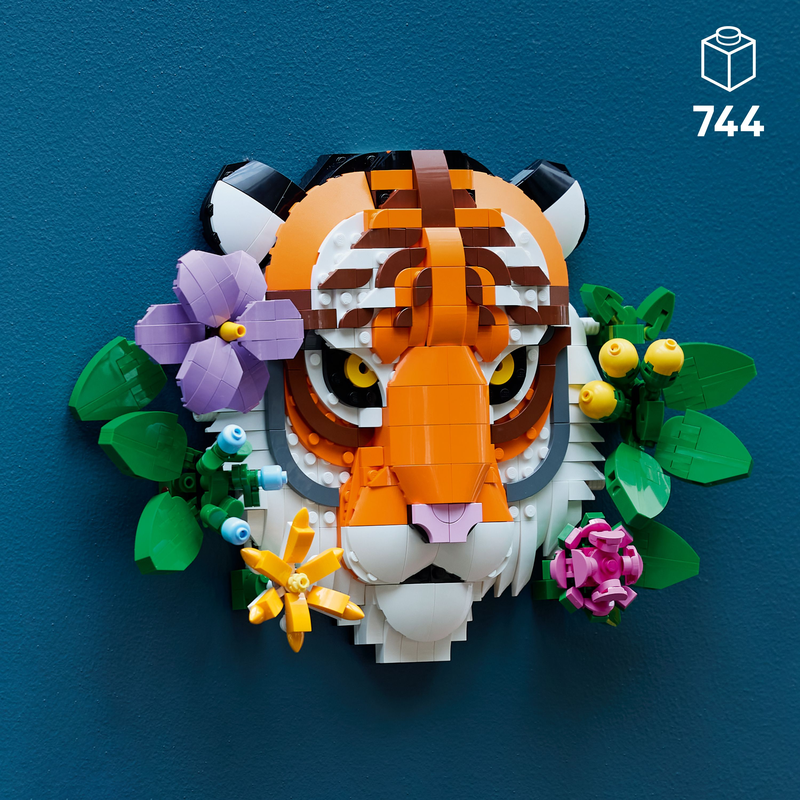 Lego® Art The Fauna Collection – Tiger, Housewarming Gift For A New Home 31217