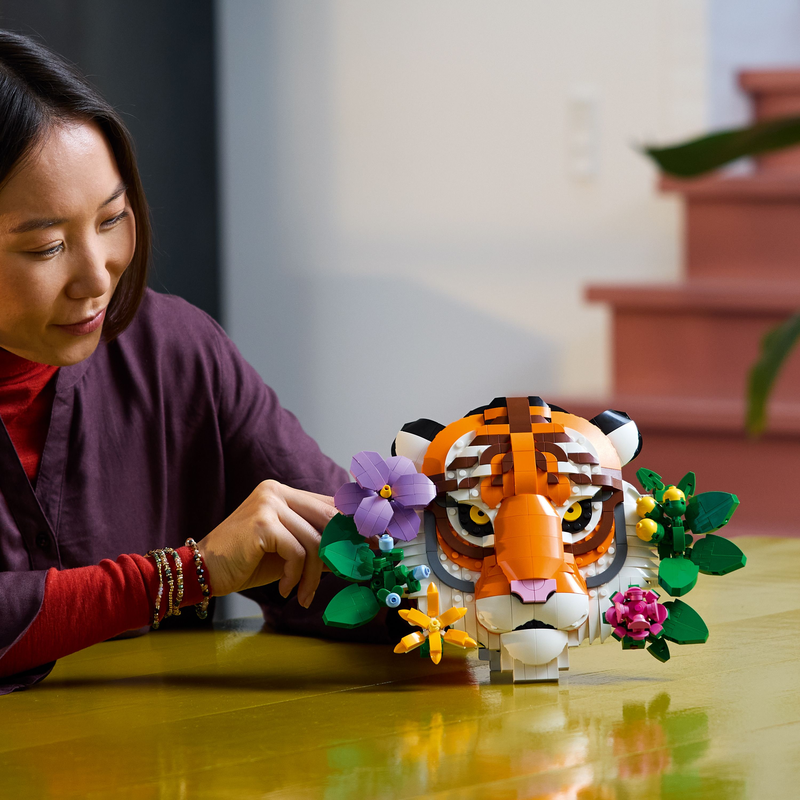 Lego® Art The Fauna Collection – Tiger, Housewarming Gift For A New Home 31217