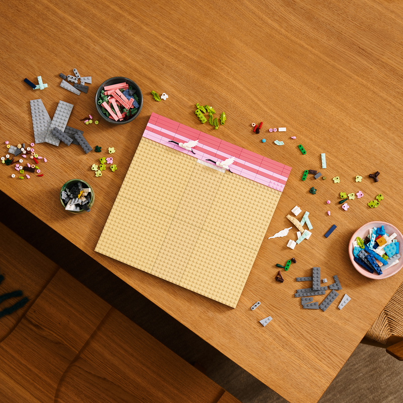 Lego® Art Japanese Cherry Blossom Landscape Wall Art 31218