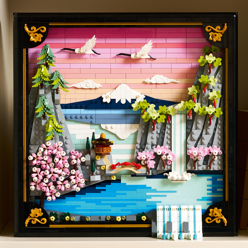 Lego® Art Japanese Cherry Blossom Landscape Wall Art 31218