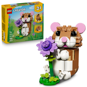 Lego® Creator 3 In 1 Cute Hamster With A Flower Toy 31376