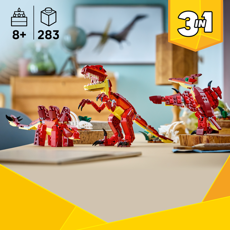 Lego® Creator 3 In 1 Fierce Dinosaur Toy 31379