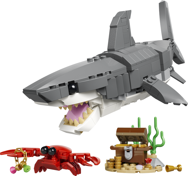 Lego® Creator Fierce Shark With A Treasure Chest 31381