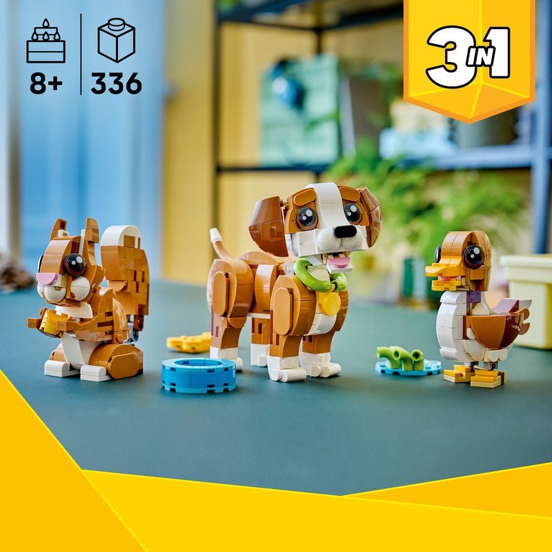 Lego® Creator 3 In 1 Cute Animals: Playful Puppy Dog 31382