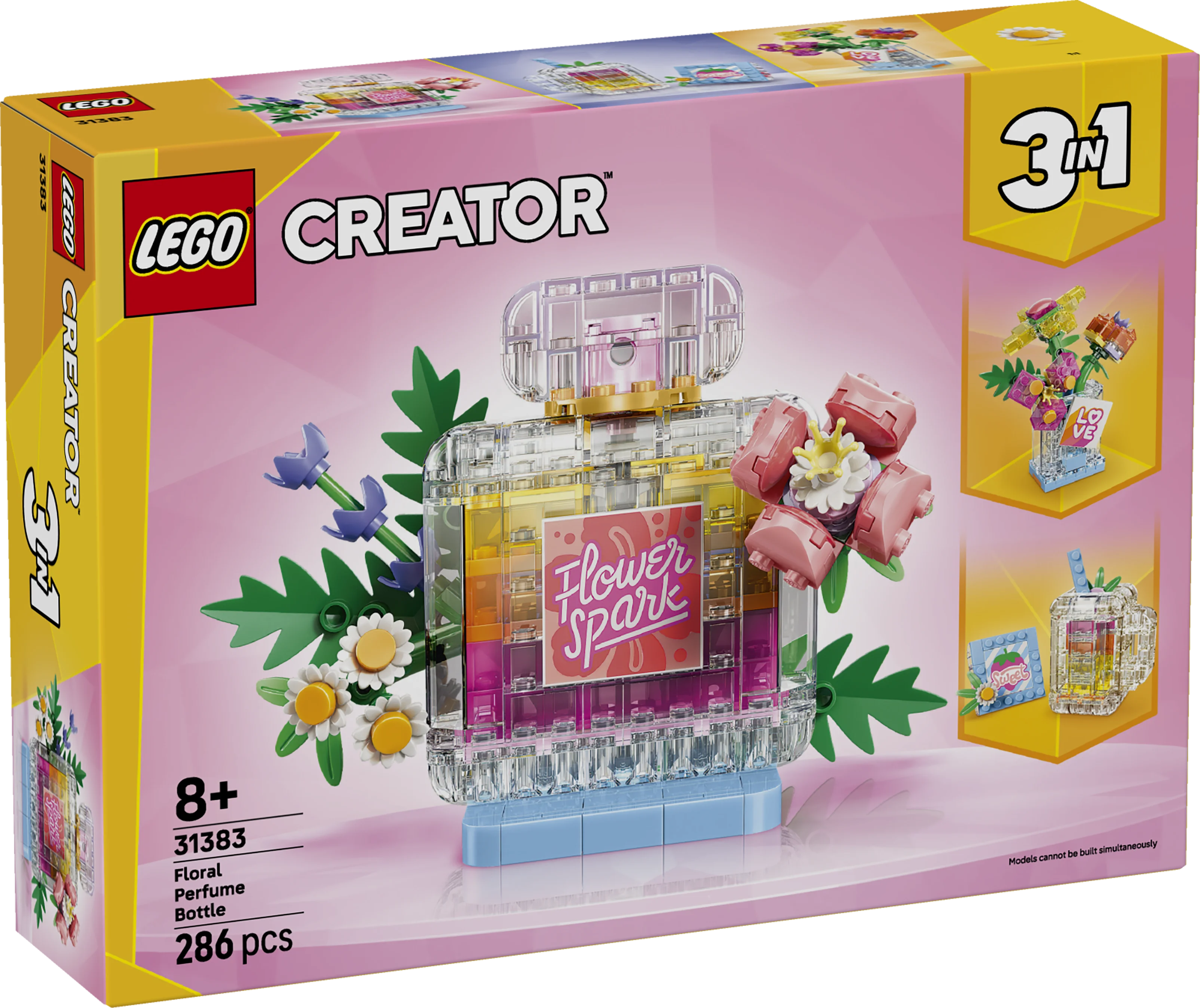 Lego Creator 3 In 1 Floral Decor Perfume Bottle 31383