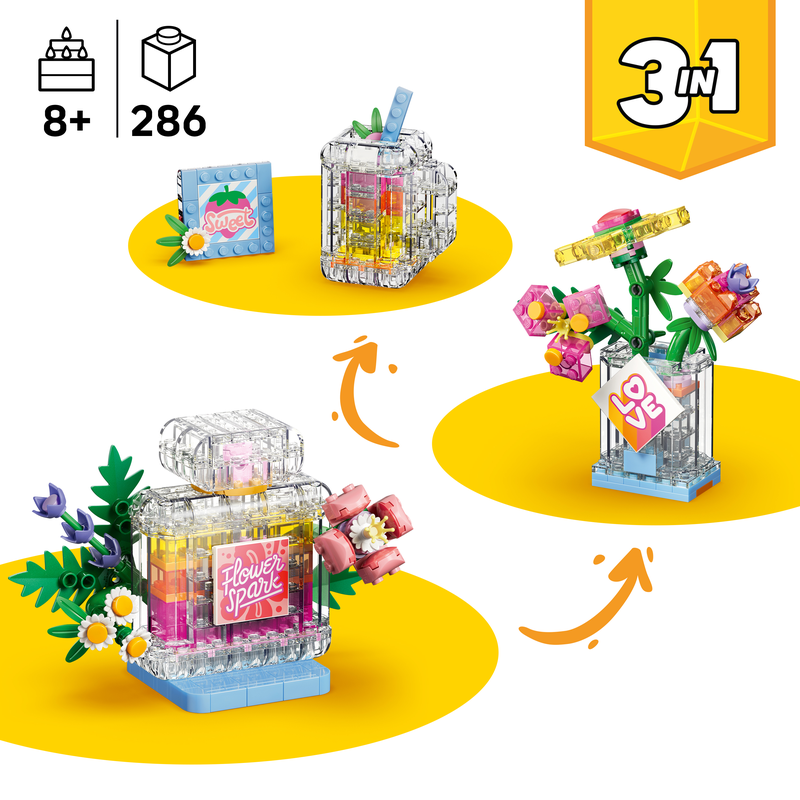 Lego Creator 3 In 1 Floral Decor Perfume Bottle 31383