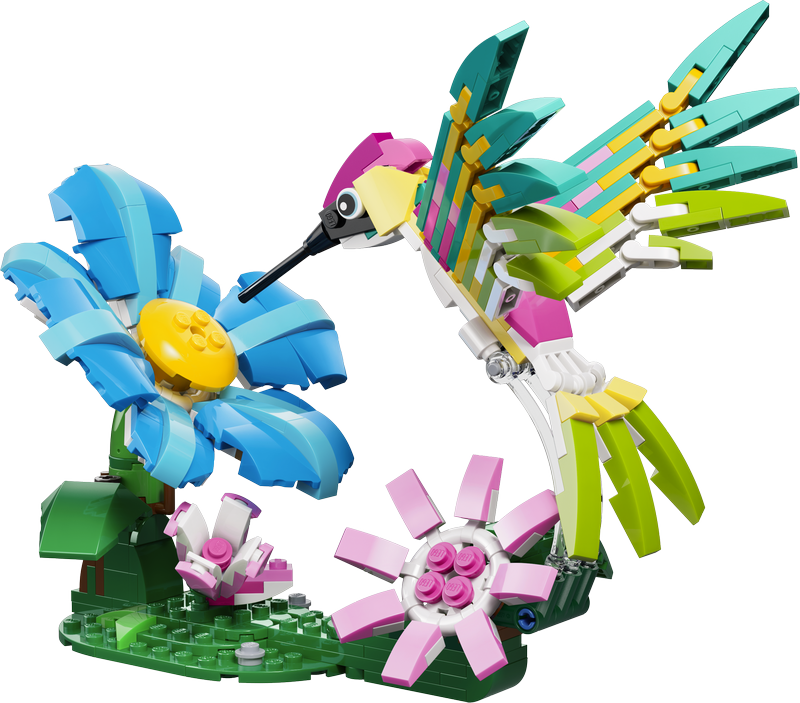Lego® Creator 3 In1 Wild Animals: Colourful Hummingbird Decor 31384